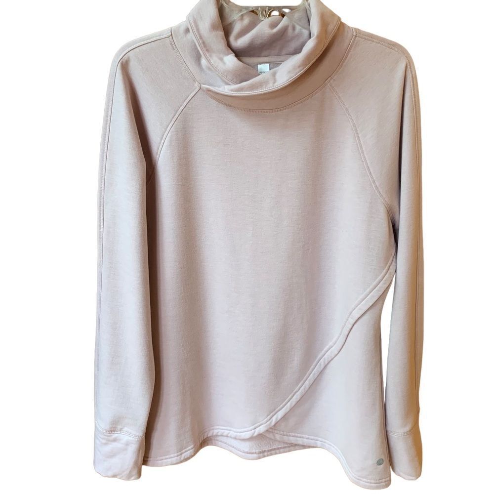 Apana‎ Fleece Lined Pink Cowl Neck Top L